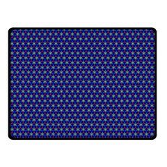 Blue Fractal Art Honeycomb Mathematics Fleece Blanket (small) by Sapixe