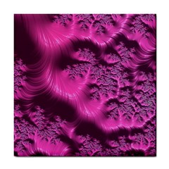 Fractal Artwork Pink Purple Elegant Tile Coasters by Sapixe