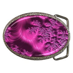 Fractal Artwork Pink Purple Elegant Belt Buckles by Sapixe