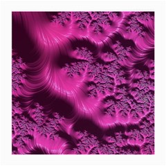 Fractal Artwork Pink Purple Elegant Medium Glasses Cloth (2-side) by Sapixe