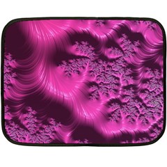 Fractal Artwork Pink Purple Elegant Fleece Blanket (mini) by Sapixe