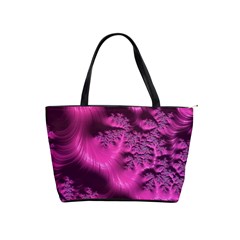 Fractal Artwork Pink Purple Elegant Shoulder Handbags by Sapixe