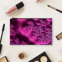 Fractal Artwork Pink Purple Elegant Cosmetic Bag (medium)  by Sapixe