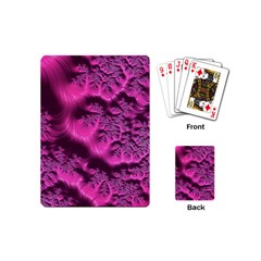 Fractal Artwork Pink Purple Elegant Playing Cards (mini)  by Sapixe