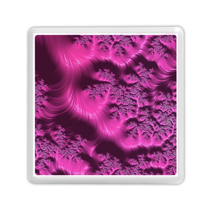 Fractal Artwork Pink Purple Elegant Memory Card Reader (Square) 