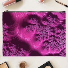 Fractal Artwork Pink Purple Elegant Cosmetic Bag (xxxl)  by Sapixe