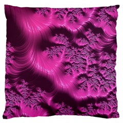 Fractal Artwork Pink Purple Elegant Standard Flano Cushion Case (one Side) by Sapixe