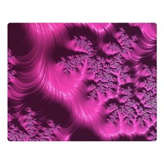 Fractal Artwork Pink Purple Elegant Double Sided Flano Blanket (large)  by Sapixe