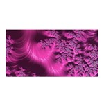 Fractal Artwork Pink Purple Elegant Satin Wrap Front