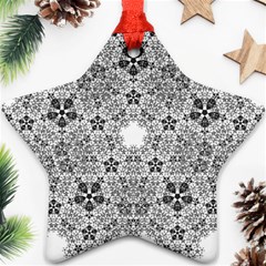 Fractal Background Foreground Star Ornament (two Sides) by Sapixe