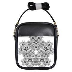 Fractal Background Foreground Girls Sling Bags by Sapixe