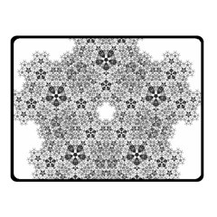 Fractal Background Foreground Double Sided Fleece Blanket (small)  by Sapixe