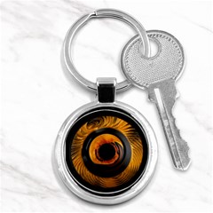 Fractal Mathematics Abstract Key Chains (round)  by Sapixe