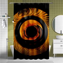 Fractal Mathematics Abstract Shower Curtain 48  X 72  (small)  by Sapixe