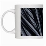 Fractal Mathematics Abstract White Mugs Left