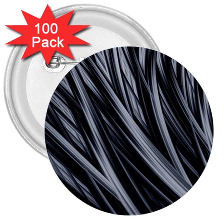 Fractal Mathematics Abstract 3  Buttons (100 pack) 