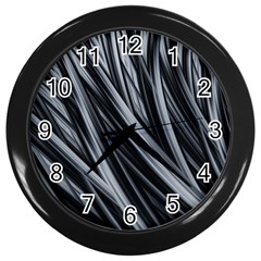 Fractal Mathematics Abstract Wall Clocks (black)