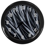 Fractal Mathematics Abstract Wall Clocks (Black) Front