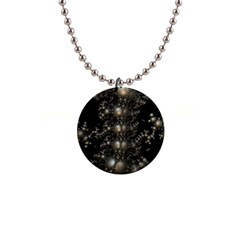 Fractal Math Geometry Backdrop Button Necklaces by Sapixe