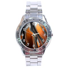 Fractal Structure Mathematics Stainless Steel Analogue Watch by Sapixe