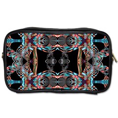 Fractal Math Design Backdrop Toiletries Bags by Sapixe