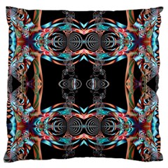 Fractal Math Design Backdrop Large Cushion Case (one Side) by Sapixe