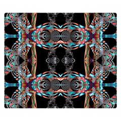 Fractal Math Design Backdrop Double Sided Flano Blanket (small)  by Sapixe