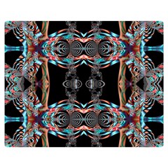 Fractal Math Design Backdrop Double Sided Flano Blanket (medium)  by Sapixe