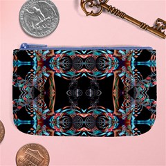 Fractal Math Design Backdrop Large Coin Purse by Sapixe