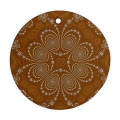 Fractal Pattern Decoration Abstract Ornament (round) by Sapixe