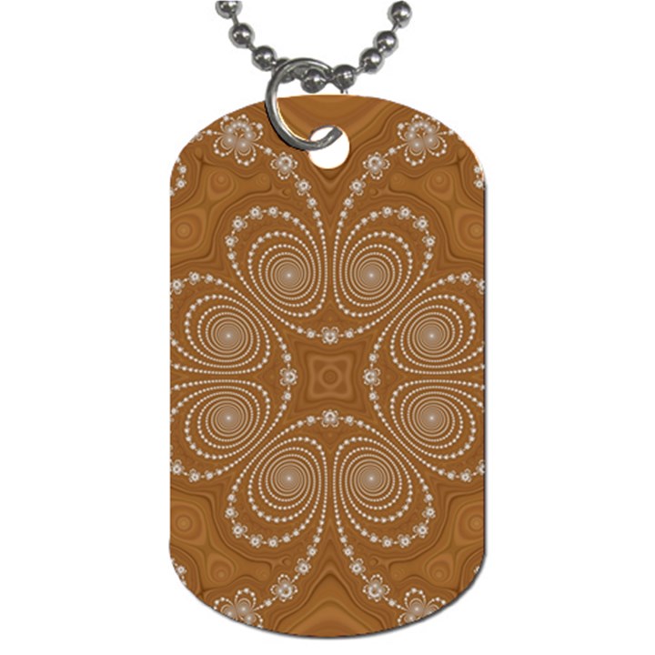 Fractal Pattern Decoration Abstract Dog Tag (One Side)