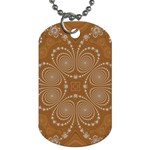 Fractal Pattern Decoration Abstract Dog Tag (Two Sides) Front