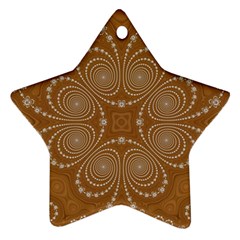 Fractal Pattern Decoration Abstract Star Ornament (two Sides) by Sapixe