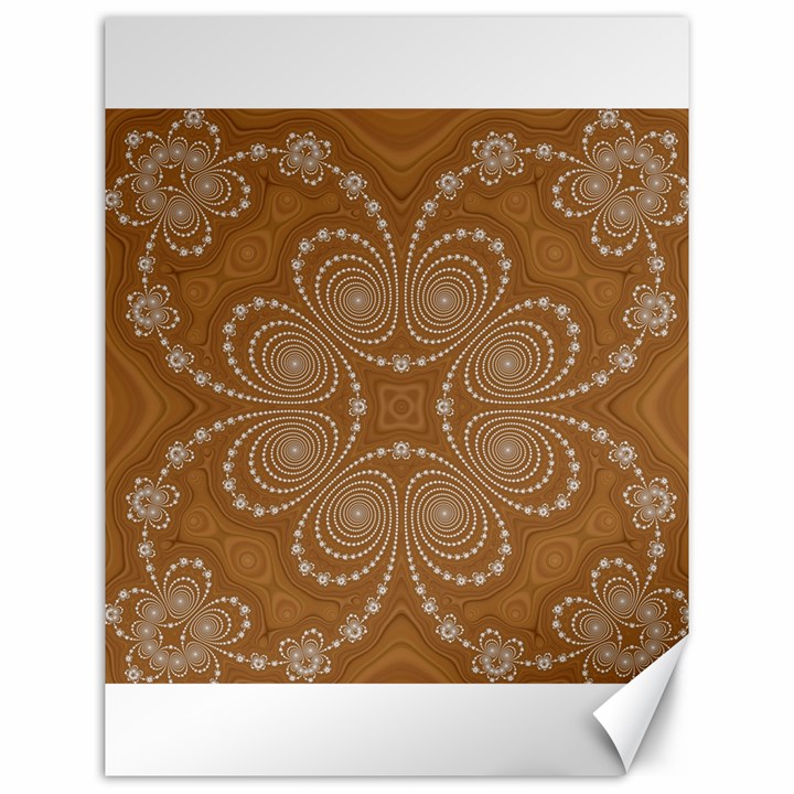 Fractal Pattern Decoration Abstract Canvas 12  x 16  