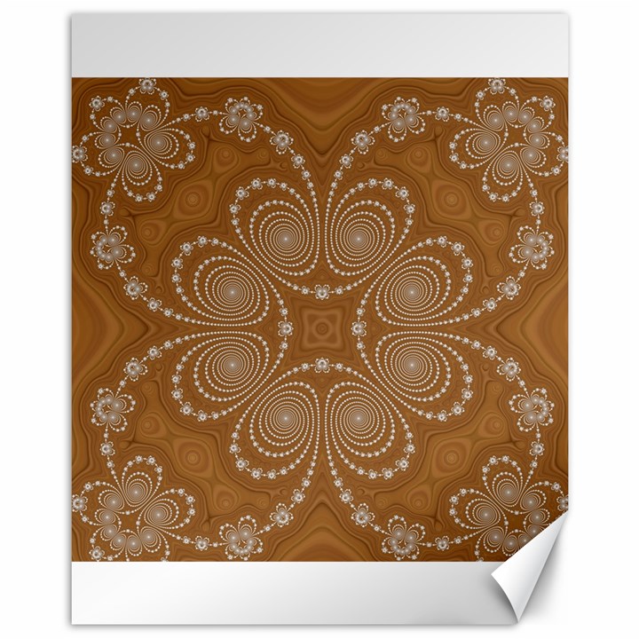 Fractal Pattern Decoration Abstract Canvas 11  x 14  