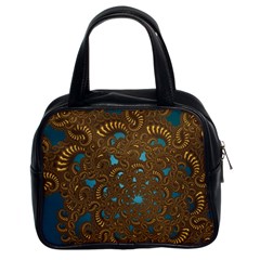 Fractal Abstract Pattern Classic Handbags (2 Sides) by Sapixe