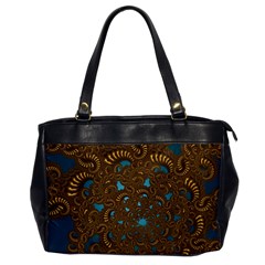 Fractal Abstract Pattern Office Handbags by Sapixe