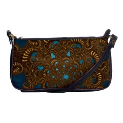 Fractal Abstract Pattern Shoulder Clutch Bags by Sapixe