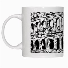 Line Art Architecture White Mugs by Sapixe