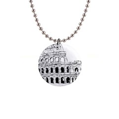 Line Art Architecture Button Necklaces by Sapixe