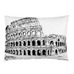 Line Art Architecture Pillow Case