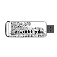 Line Art Architecture Portable Usb Flash (one Side) by Sapixe