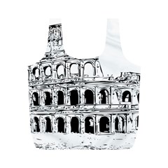 Line Art Architecture Full Print Recycle Bags (m)  by Sapixe