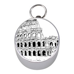 Line Art Architecture Mini Silver Compasses