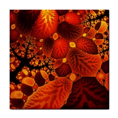 Leaf Autumn Nature Background Tile Coasters by Sapixe