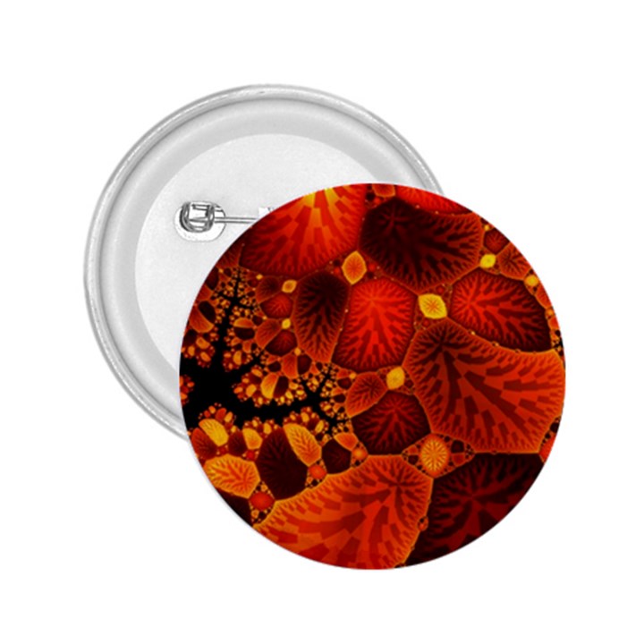 Leaf Autumn Nature Background 2.25  Buttons