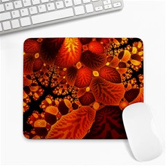 Leaf Autumn Nature Background Large Mousepads by Sapixe