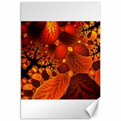 Leaf Autumn Nature Background Canvas 12  X 18   by Sapixe