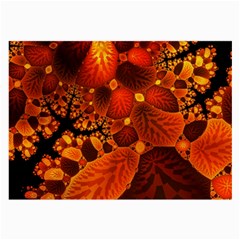 Leaf Autumn Nature Background Large Glasses Cloth (2-side) by Sapixe