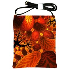 Leaf Autumn Nature Background Shoulder Sling Bags by Sapixe